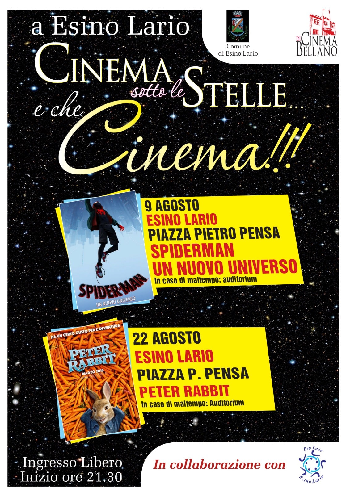 Cinema sotto le stelle 2019