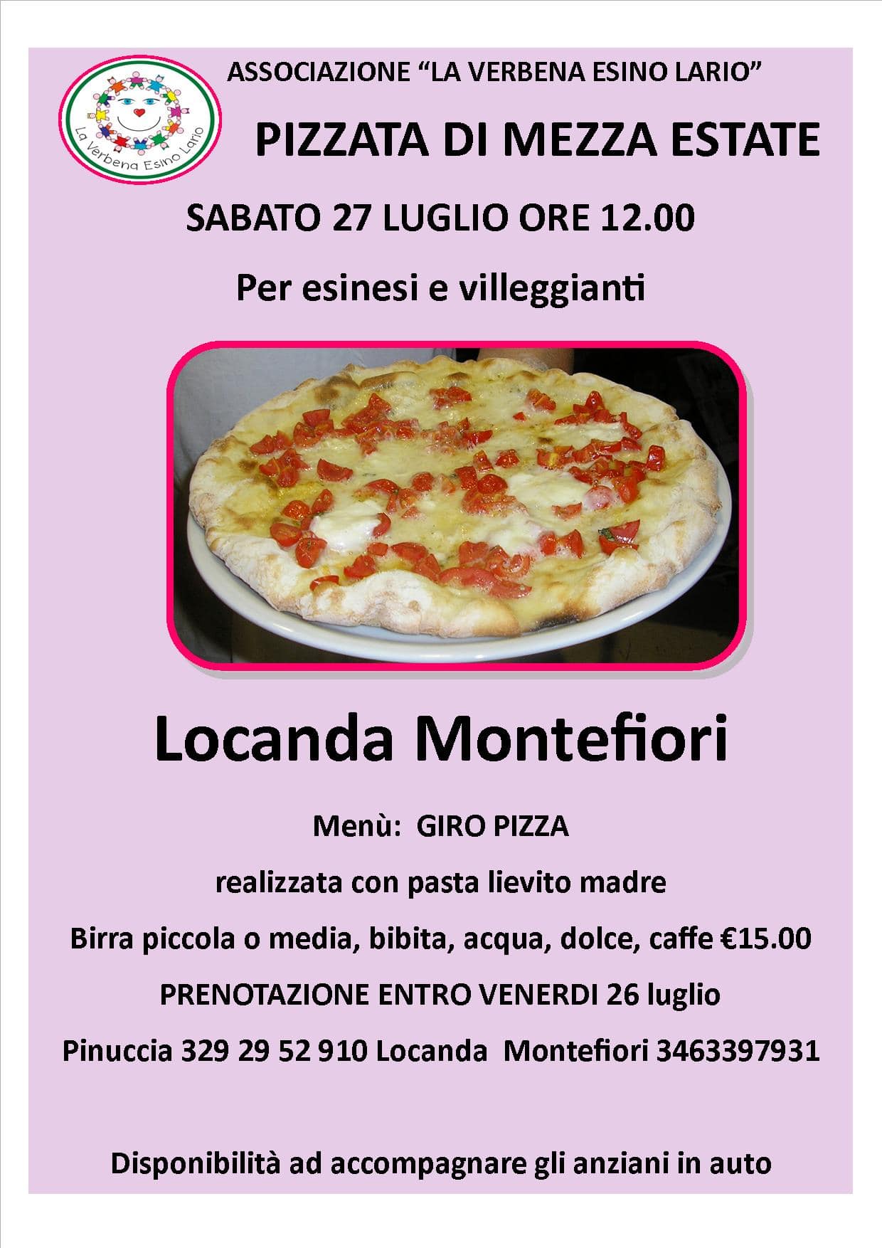Pizzata di mezza estate 2019