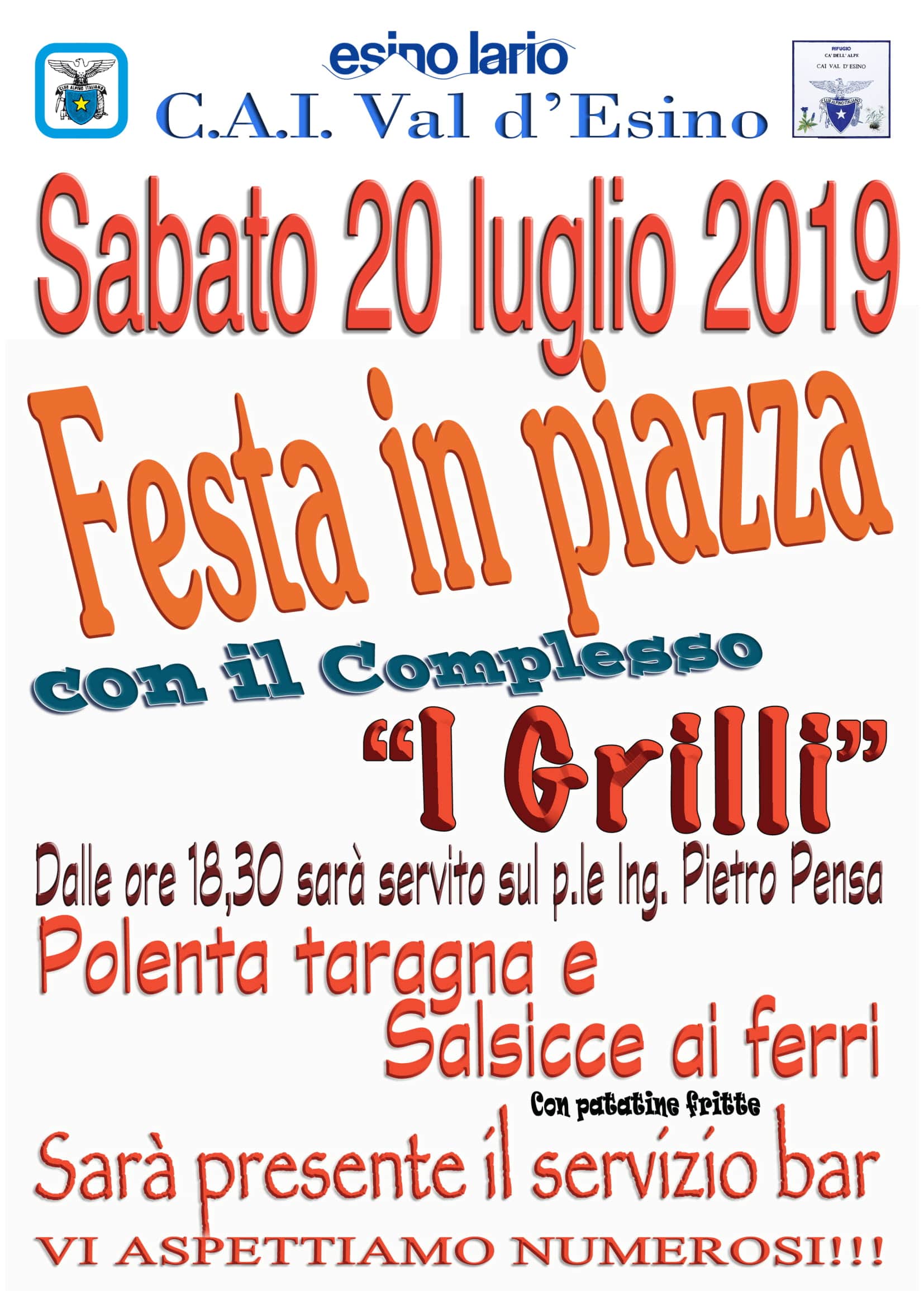 manifesto serata in piazza2019