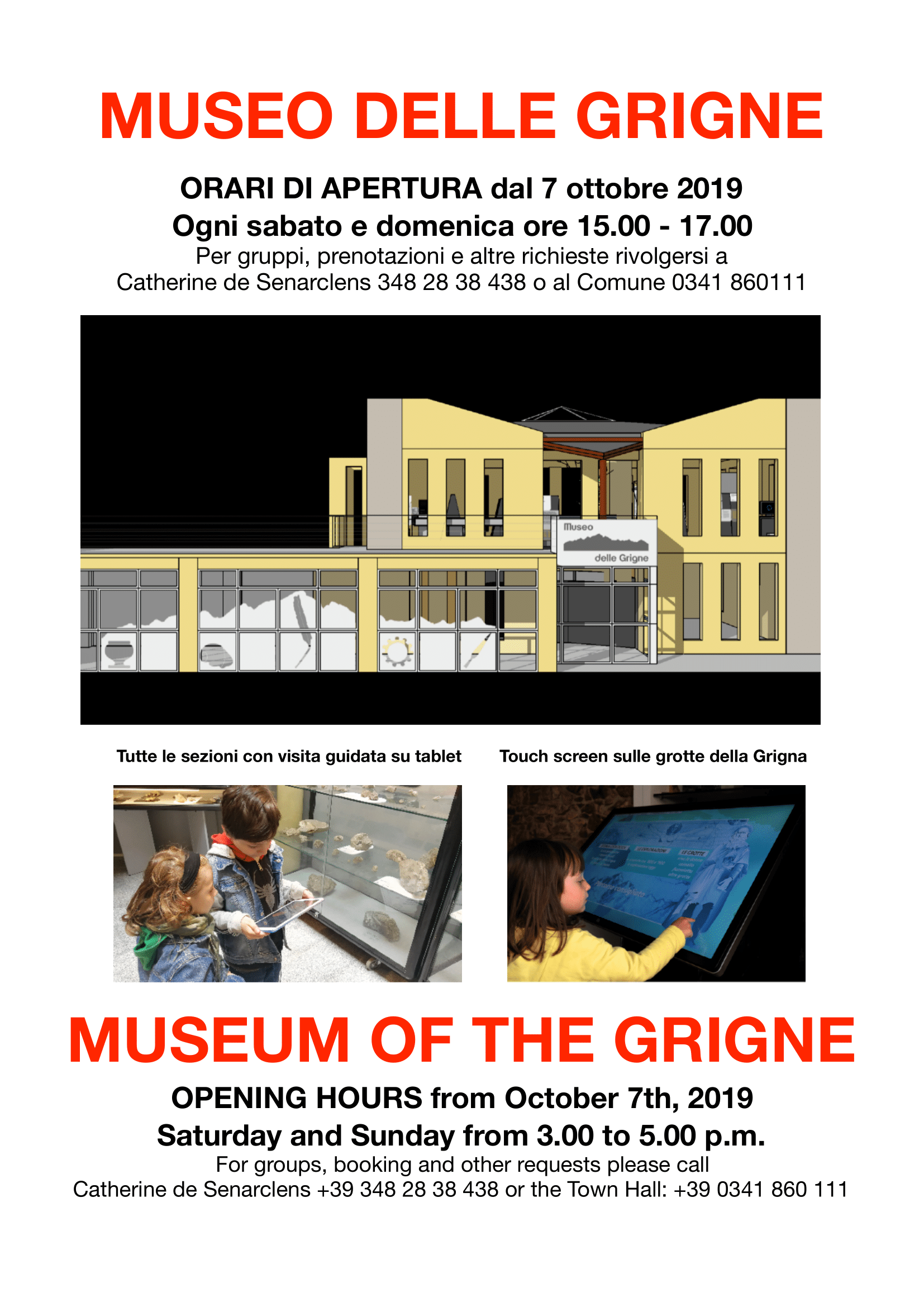 ORARI MUSEO dal 7 ottobre 2019