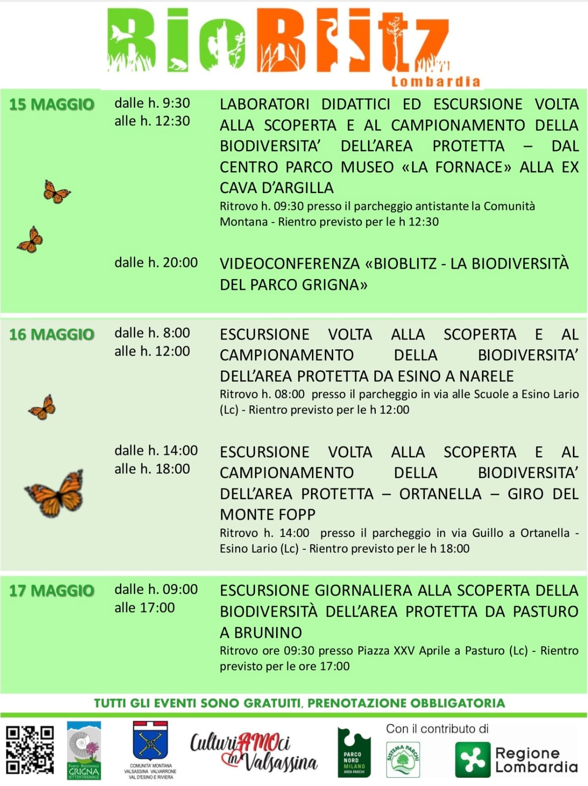 Locandina BioBlitz Lombardia 2